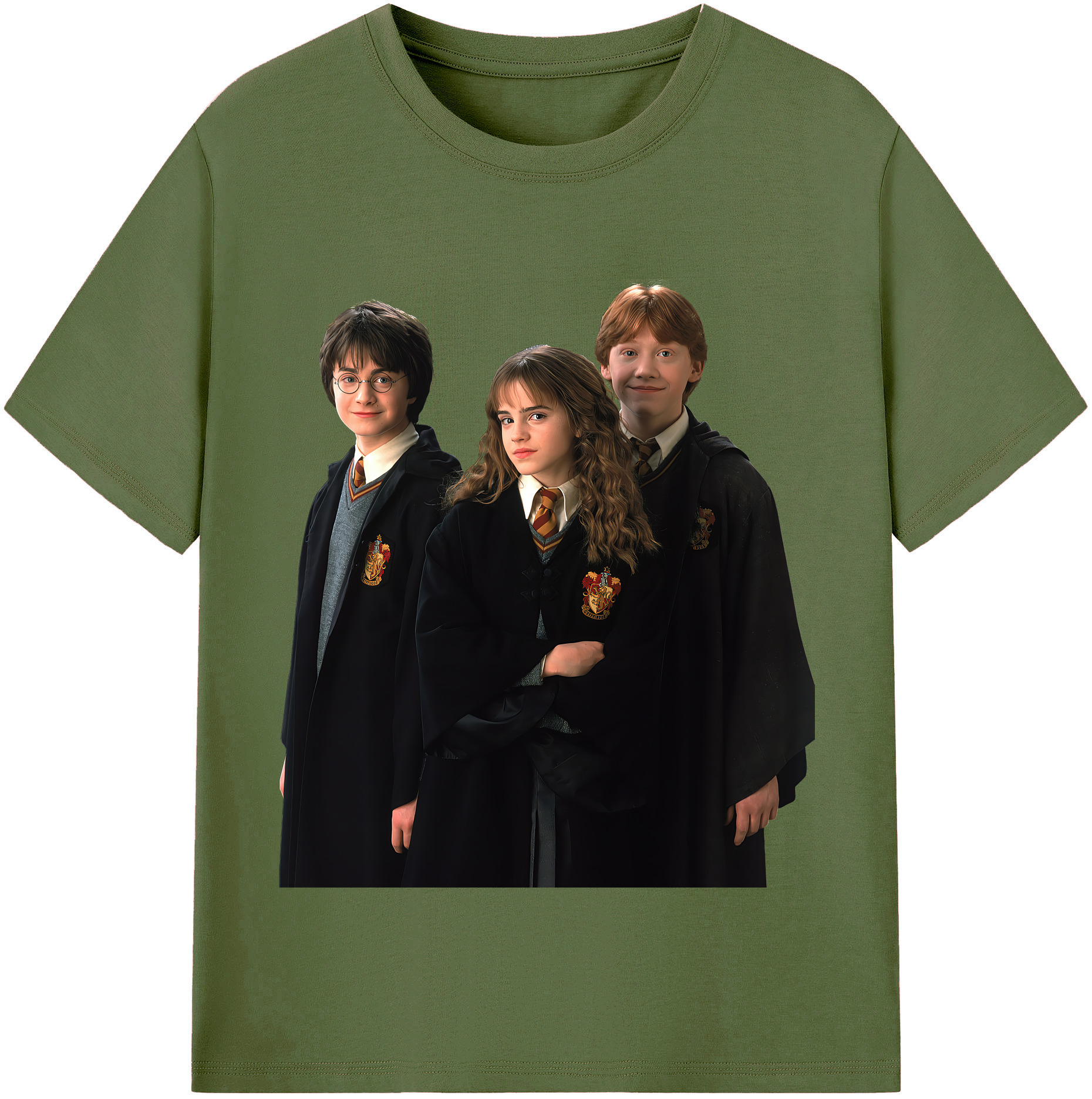 （画像用） Harry Potter ハリー・ポッターシリーズ 綿100％半袖Tシャツ（フロントプリント）